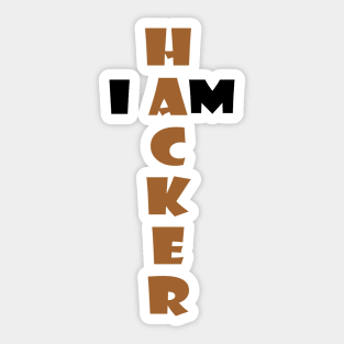 I am Hacker Sticker